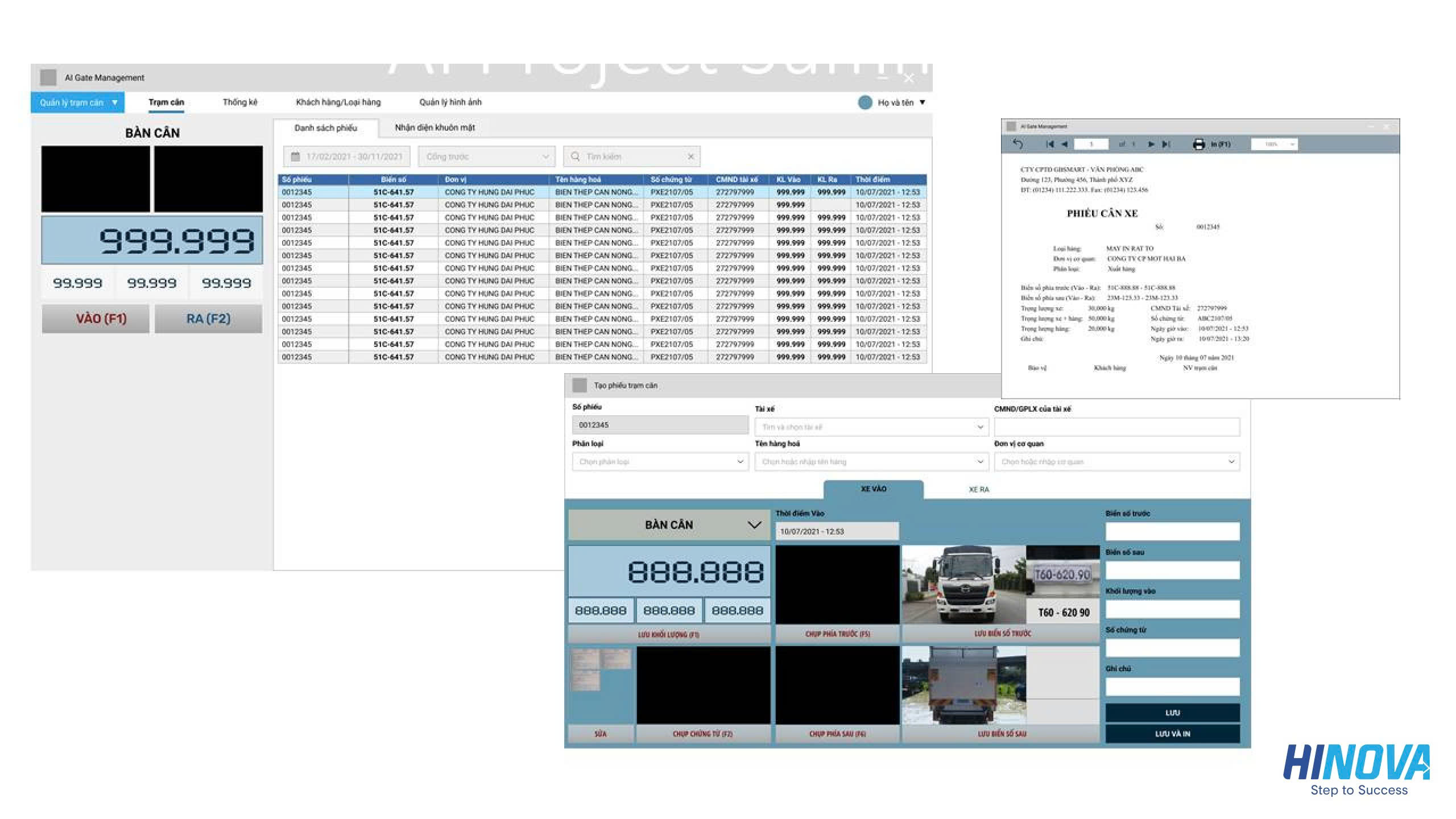 Quản lý container, xe tải ra vào cổng và trạm cân
